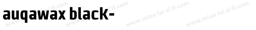auqawax black字体转换